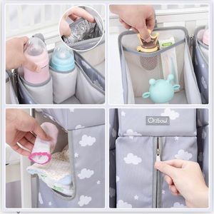 Diaper caddy/ baby nursery hanging organizer